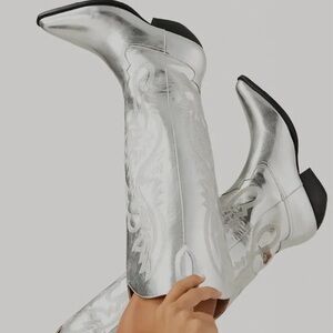 Show Me Your Mumu Silver Billini Wilden Cowboy Boot